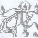 La Virgen, la cruz y los indios